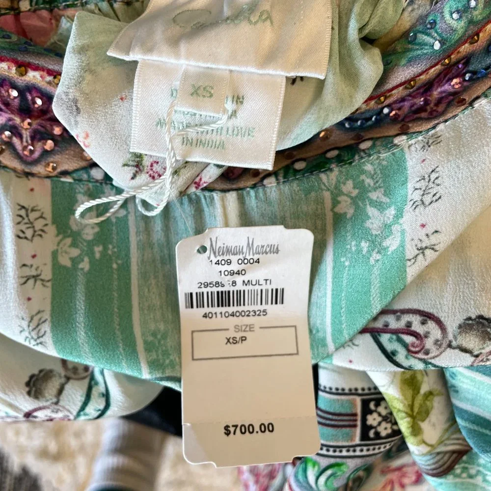 Camilla Aqua Floral Wide Leg Pants - Picture 2 of 3